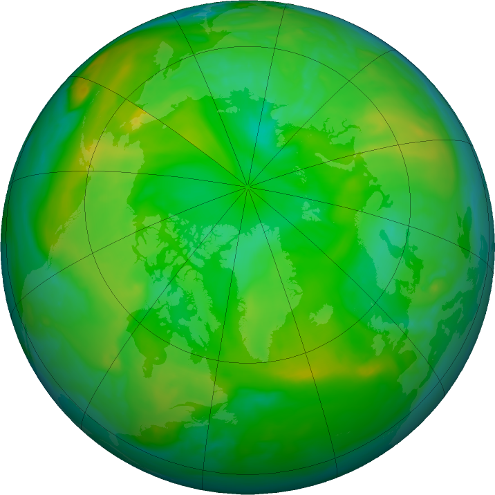 Arctic ozone map for 26 June 2020